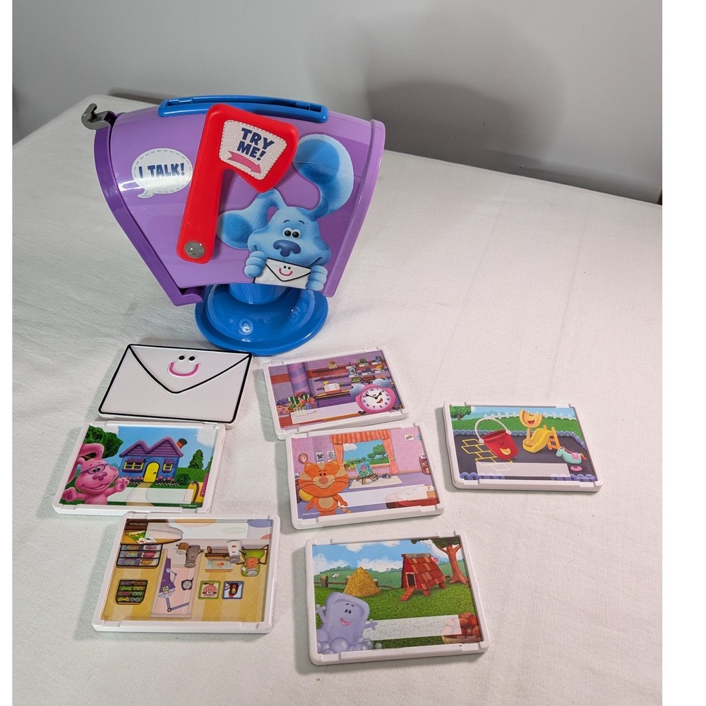 Just Play Blues Clues & You Mailbox Talking Mail Time with 7 Mail Pieces works